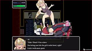 Futa princess in a porn game called Desire of Ruin Chapter 1
