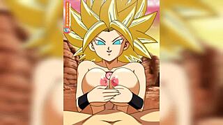 Anime porn with Dragon Ball Super characters Caulifla and Kale going wild