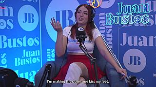 Redhead Colombian's intense orgasm anticipation before Sybian ride