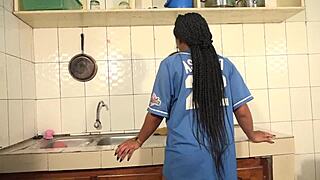 Lulu Vroumete cheats with neighbor in steamy morning creampie