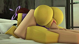 A beginner slut in a bikini swimsuit has sex with a femboy