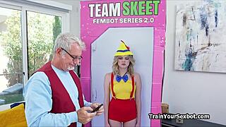 Yo, check grandpa testing this new petite bot with hardcore moves, insane! 😲