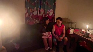 At the Christmas party in Ecuador, things got wild without lights.