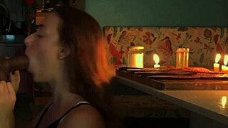 Blonde Wife Fucks Passionately, Ends With Deep Cumshot