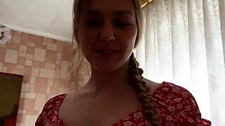 Came from the city and said, Gonna fuck this collective farmer with big tits!