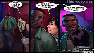 Angry wife catches sidechick's lipstick on his big black cock!