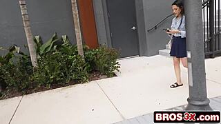 Bus Pickup for Cash-Strapped Babe