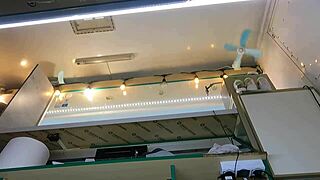 Boss intensely plays with shop assistant's pussy during customer talk