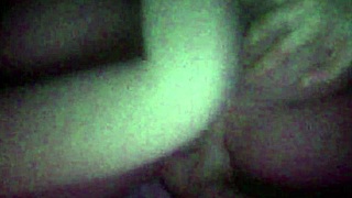 Real doll with big fat tits gets fucked hard in the dark