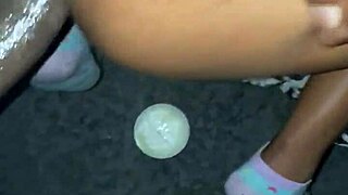 Amateur black babe gets her ass fucked hard
